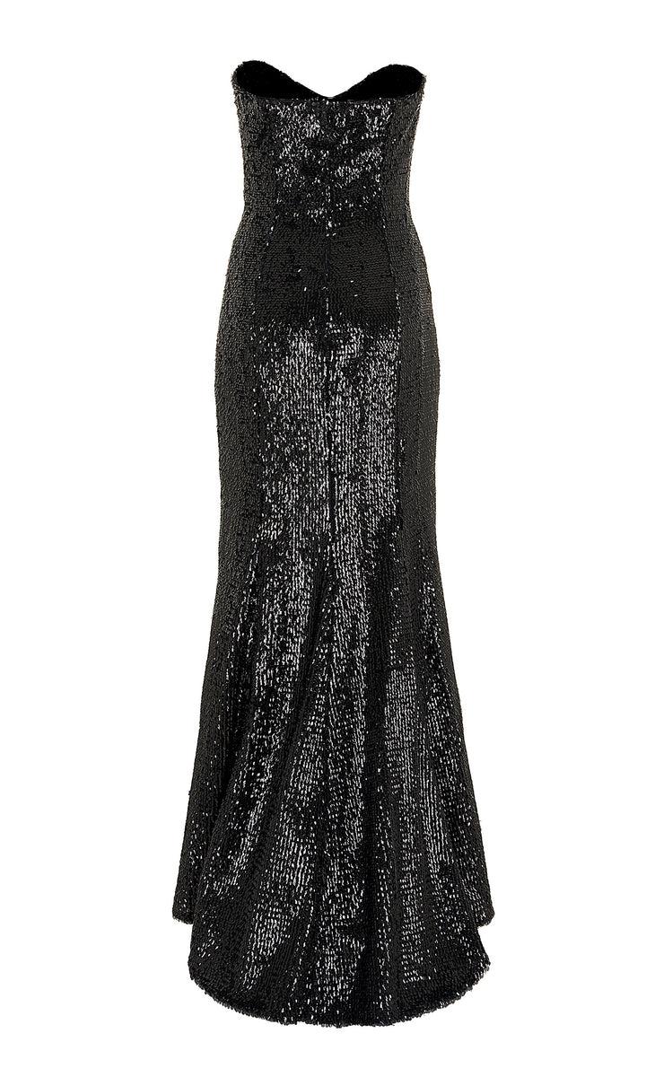 Sara Battaglia Sequins sweetheart neckline dress I Più Venduti