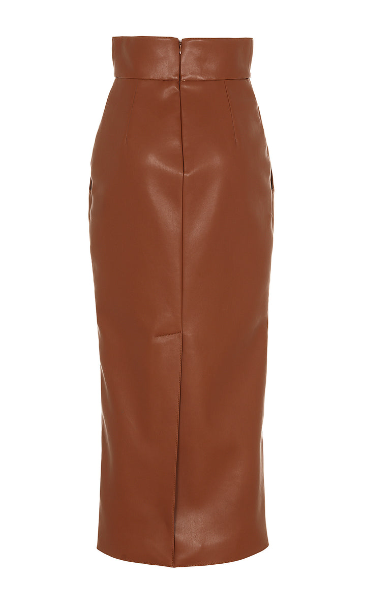 Sara Battaglia Eco-leather skirt Vendite Flash