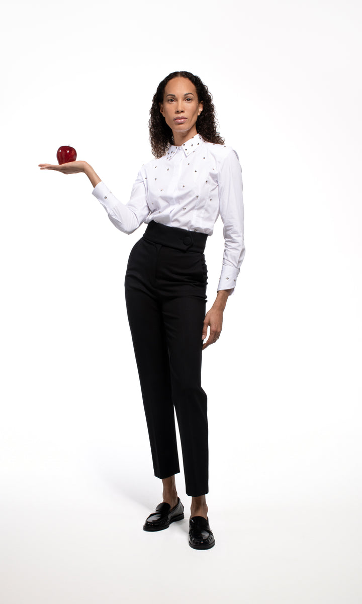 Sara Battaglia Shirt with strass 2025