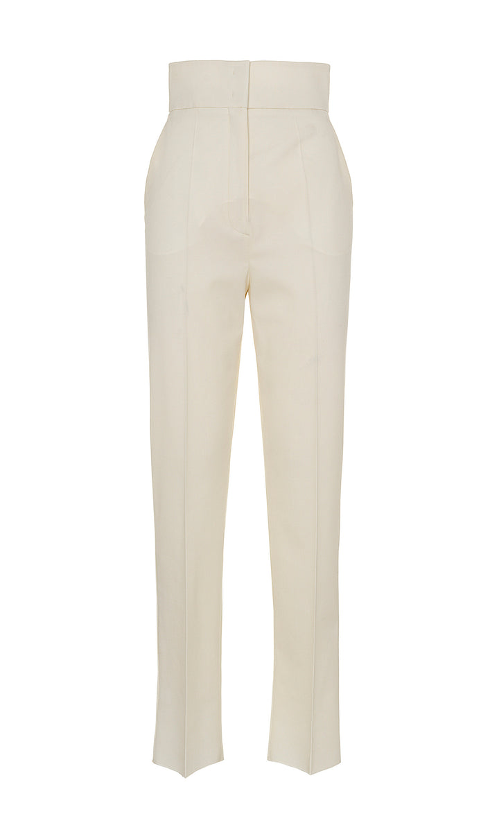 Sara Battaglia High waist cigarette pants Enormi sconti