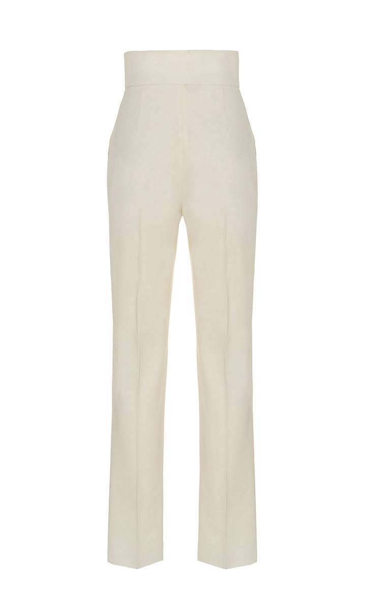 Sara Battaglia High waist cigarette pants Enormi sconti
