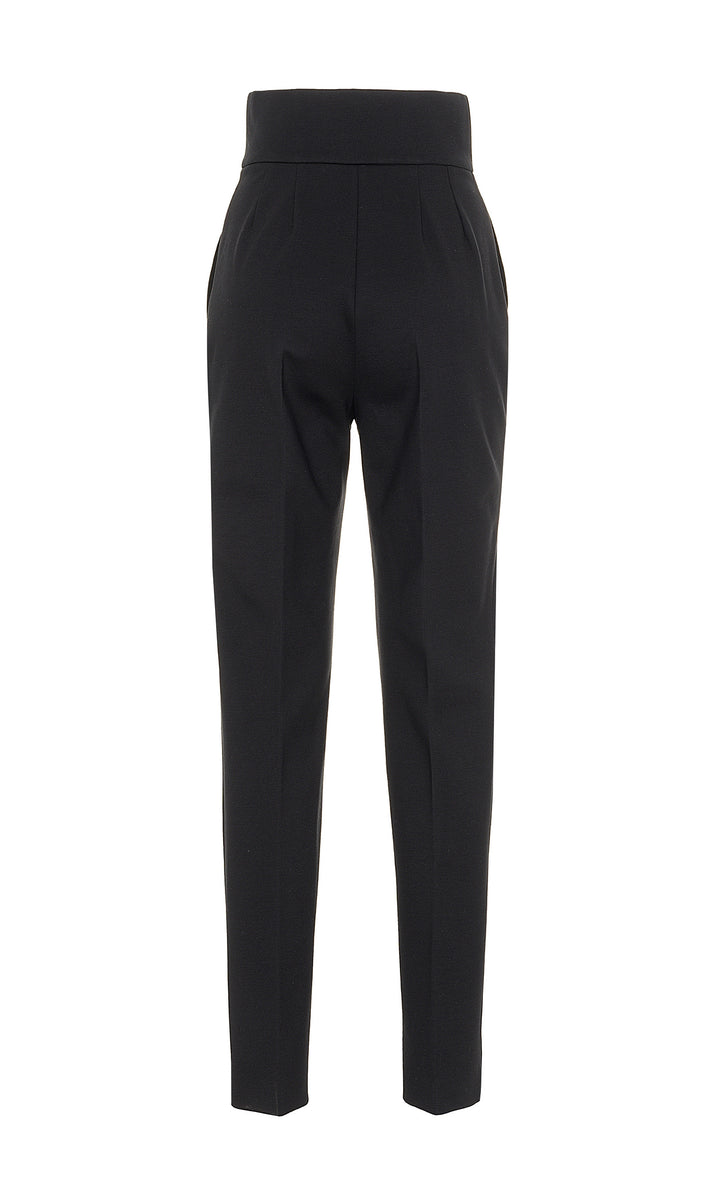 Sara Battaglia High waist cigarette pants In Linea