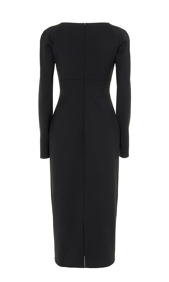 Sara Battaglia Longuette Dress Vendita