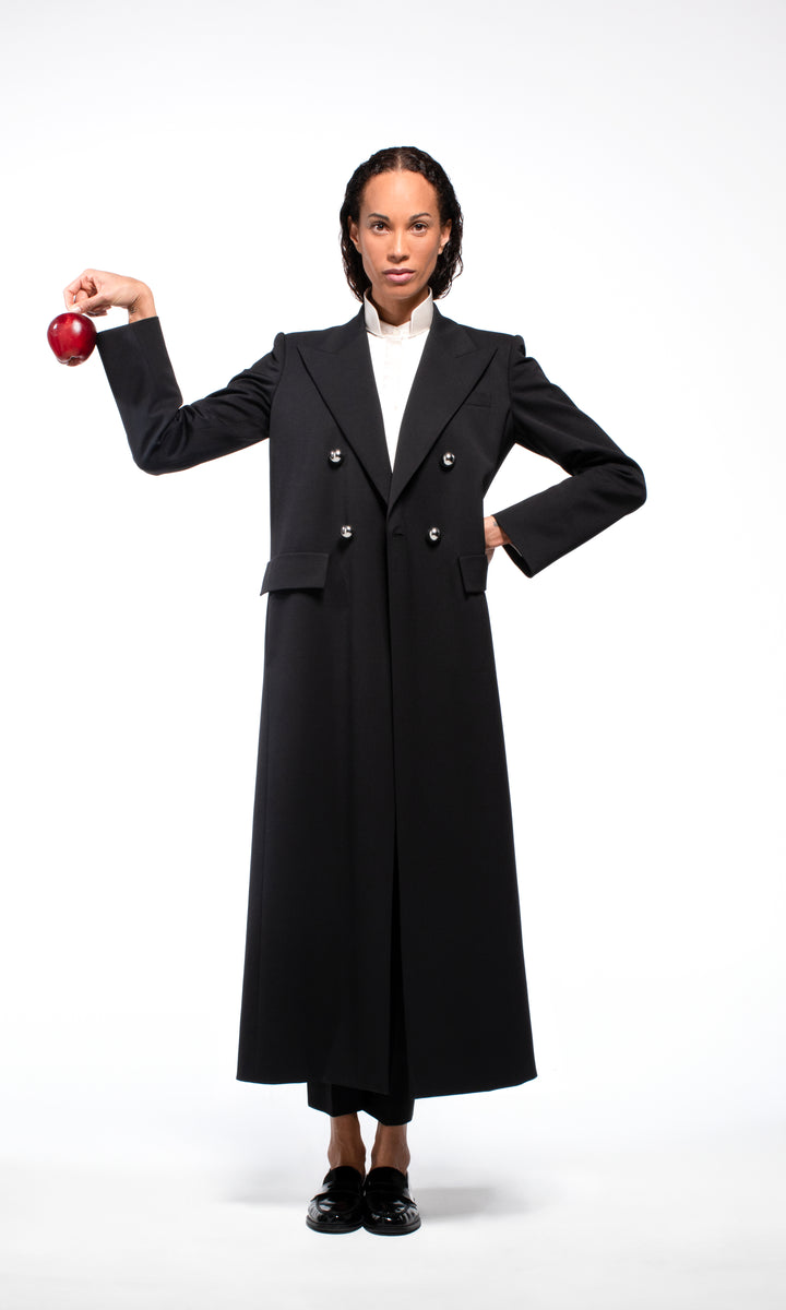 Sara Battaglia Double-breasted coat Negozi Online
