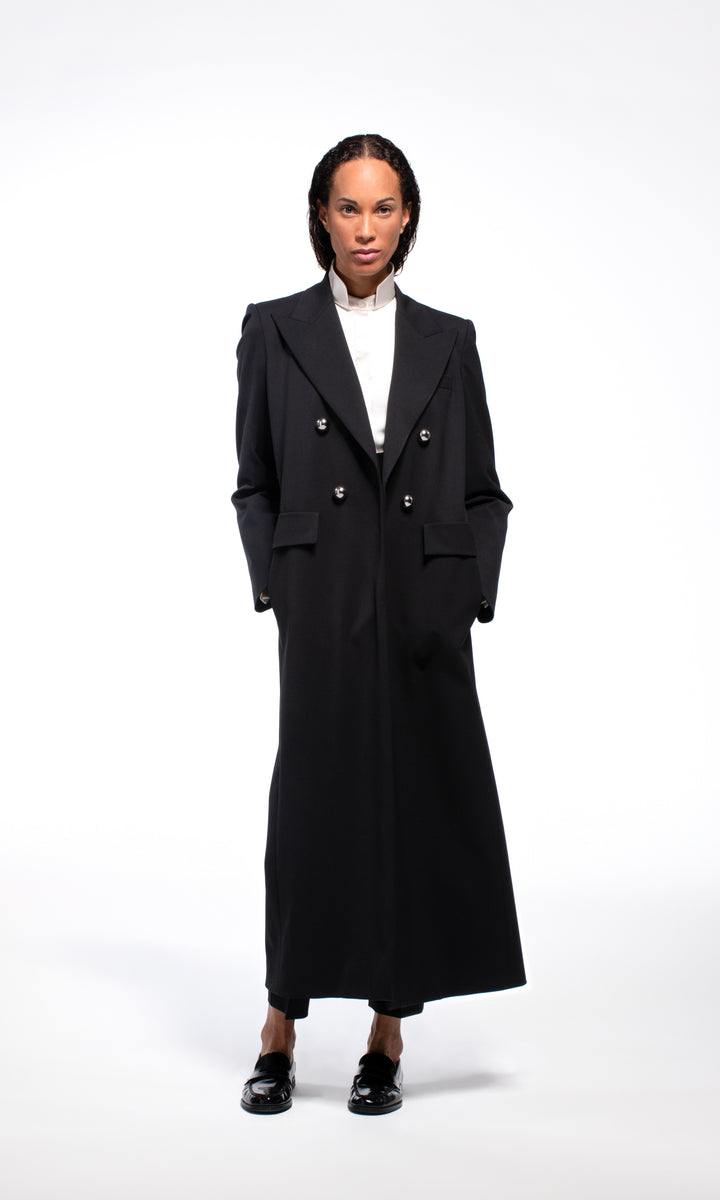 Sara Battaglia Double-breasted coat Negozi Online