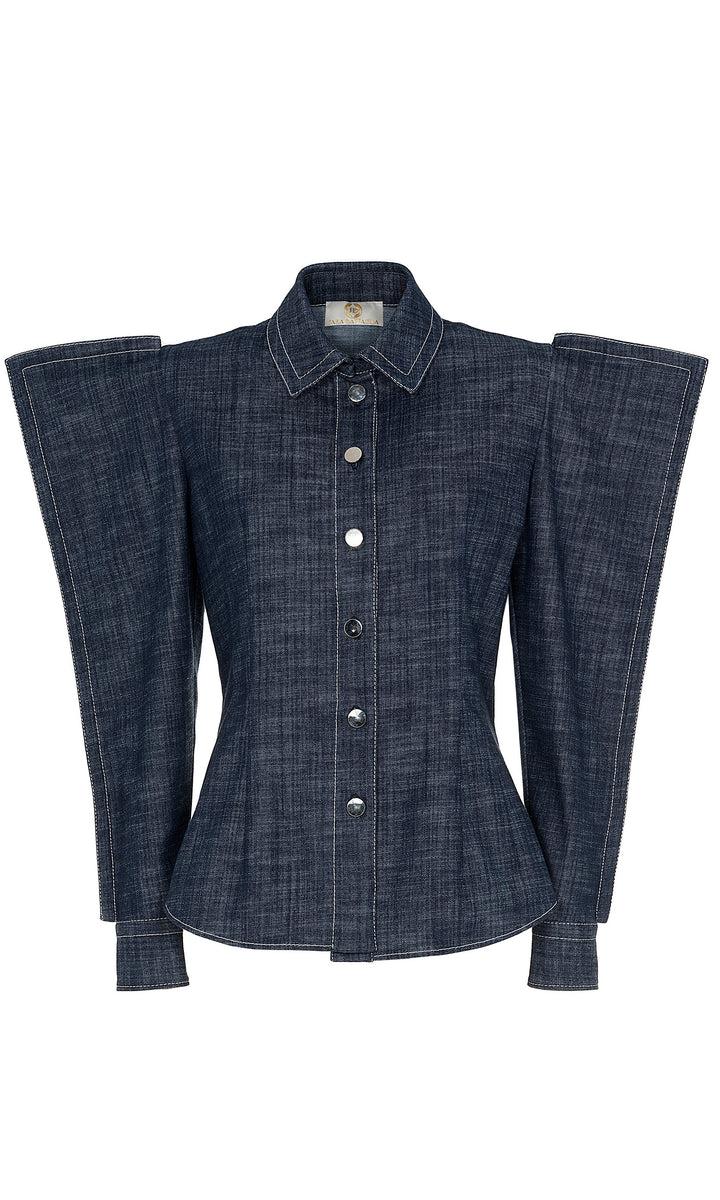 Sara Battaglia Squared wings shirt Italia