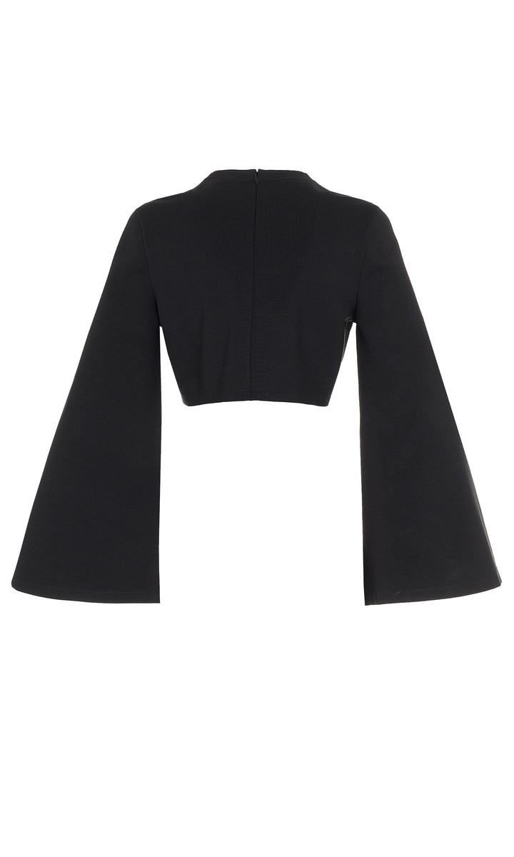 Sara Battaglia Wide long sleeves top Sottocosto