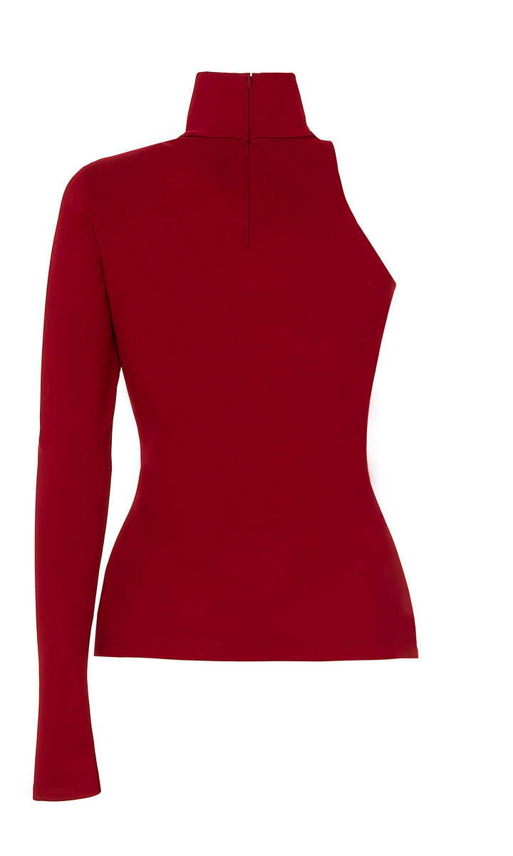 Sara Battaglia One shoulder jersey top Convenienza