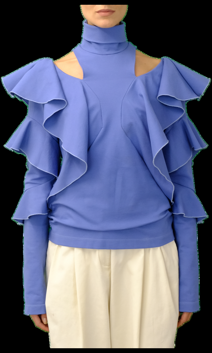 Sara Battaglia Ruffles Top Prezzo Ridotto