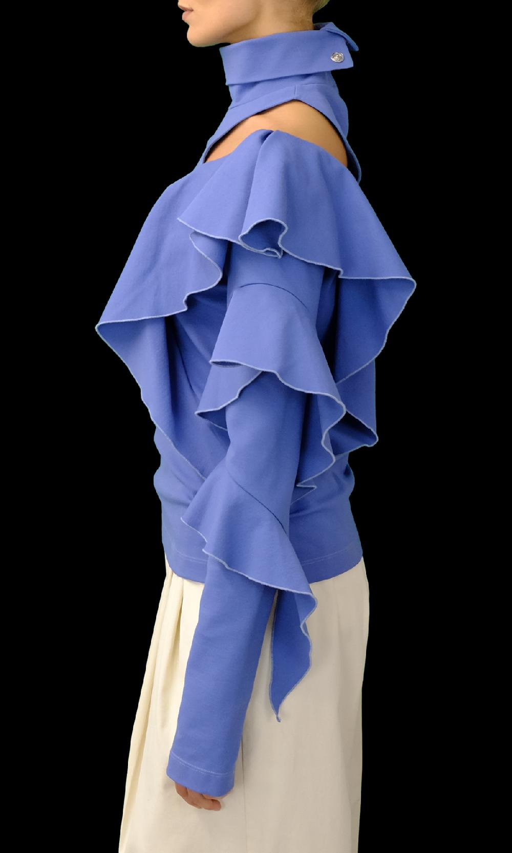 Sara Battaglia Ruffles Top Prezzo Ridotto