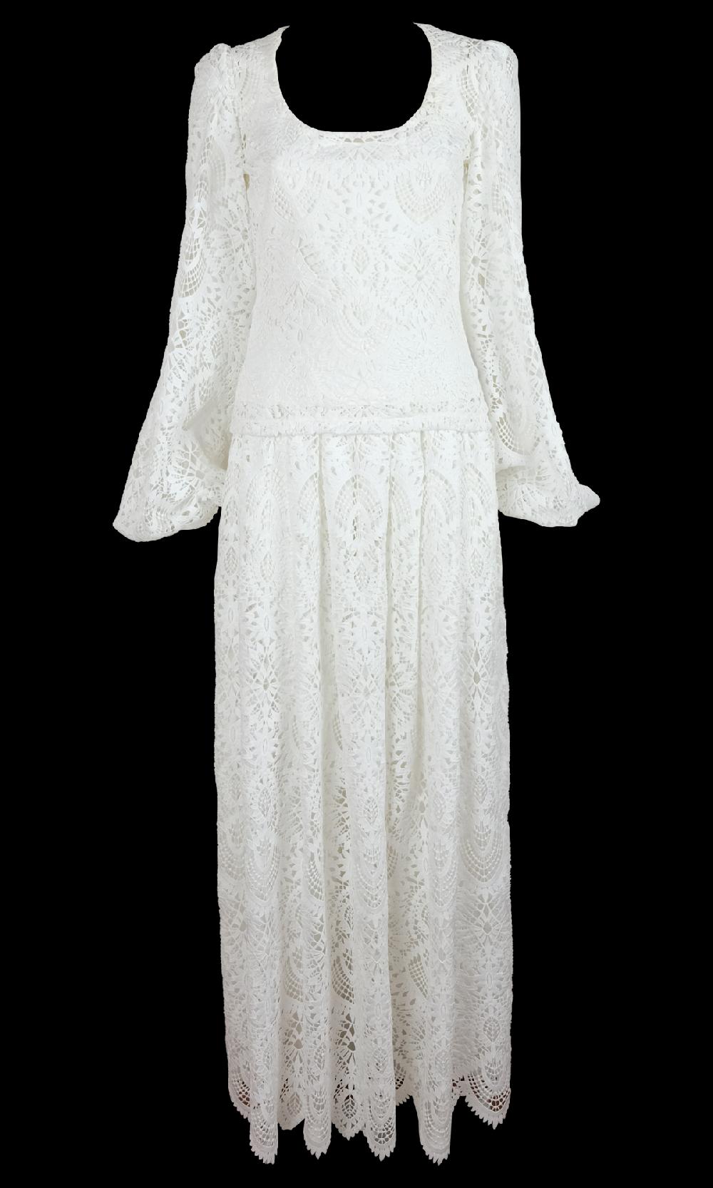 Sara Battaglia Lace Skirt Sottocosto