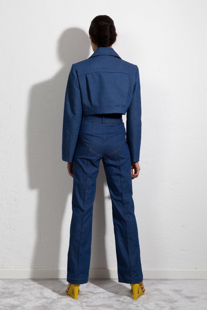 Sara Battaglia High Waisted Pants Nuovo