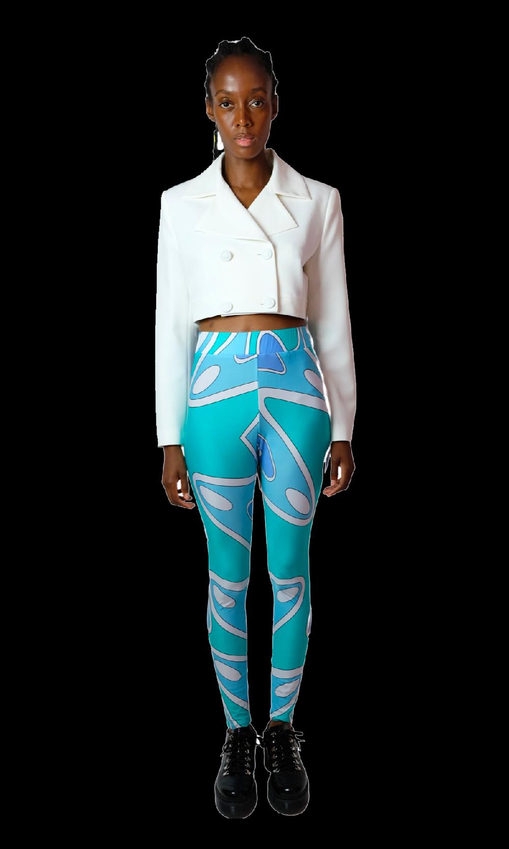 Sara Battaglia Ocean Leggings In Saldo