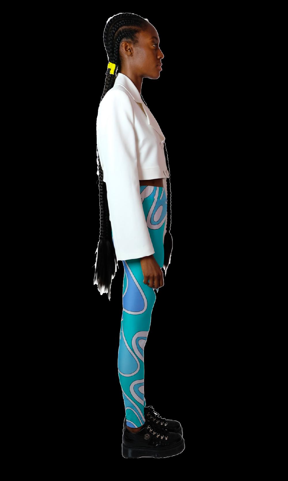 Sara Battaglia Ocean Leggings In Saldo