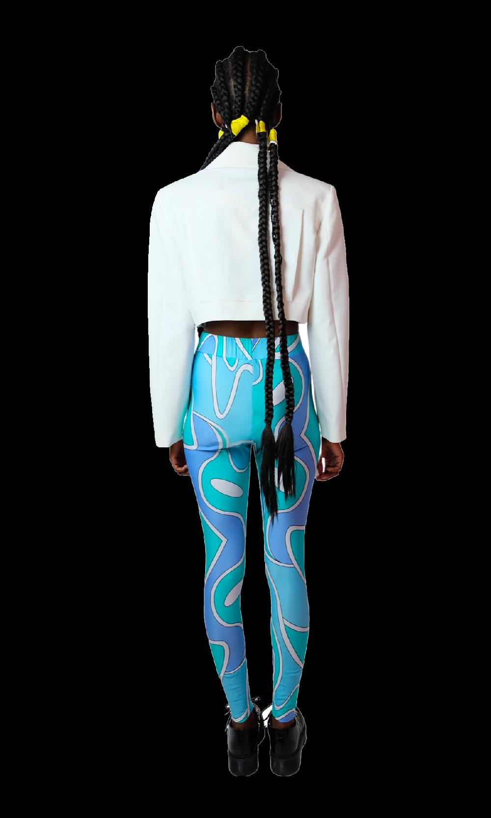 Sara Battaglia Ocean Leggings In Saldo
