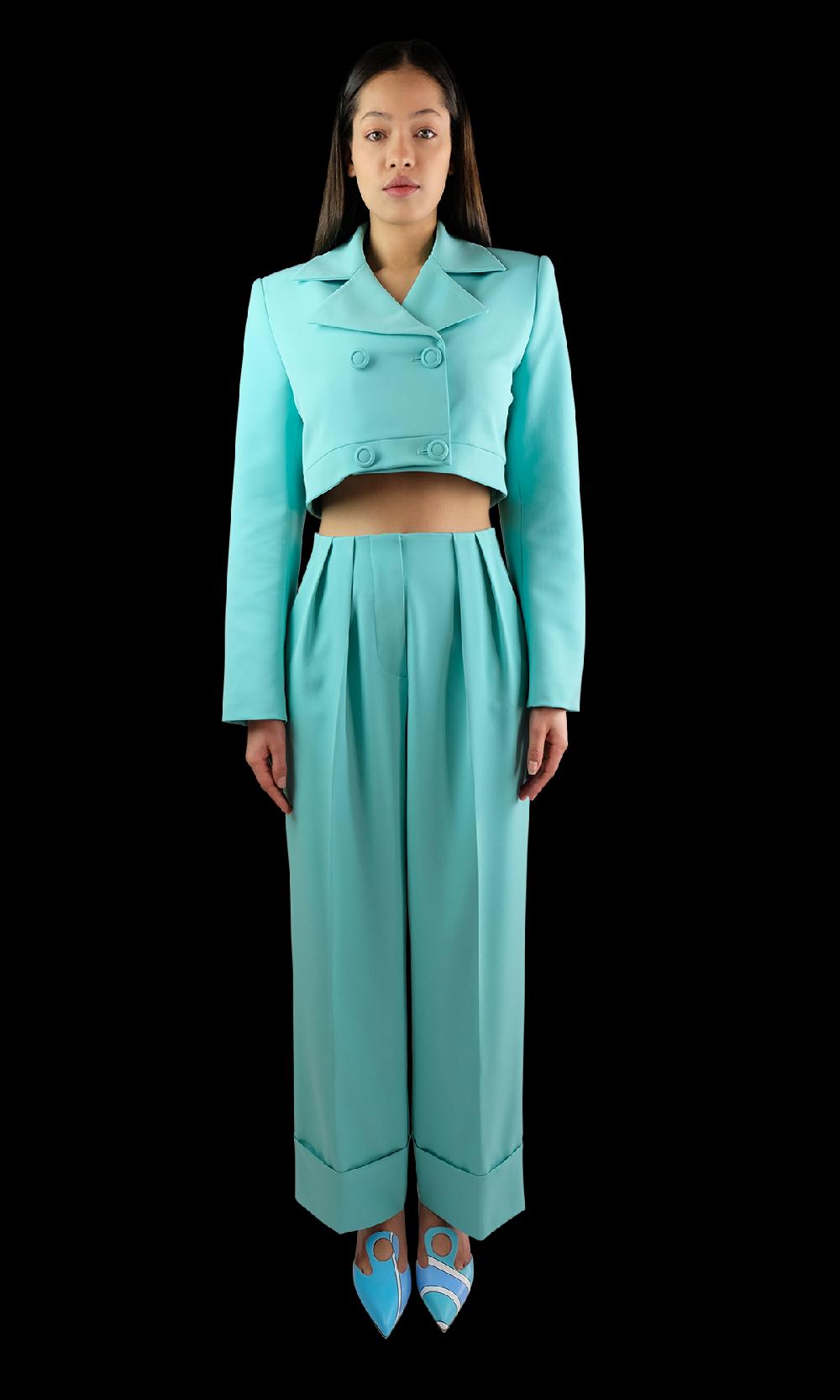 Sara Battaglia Cutted Jacket In Linea