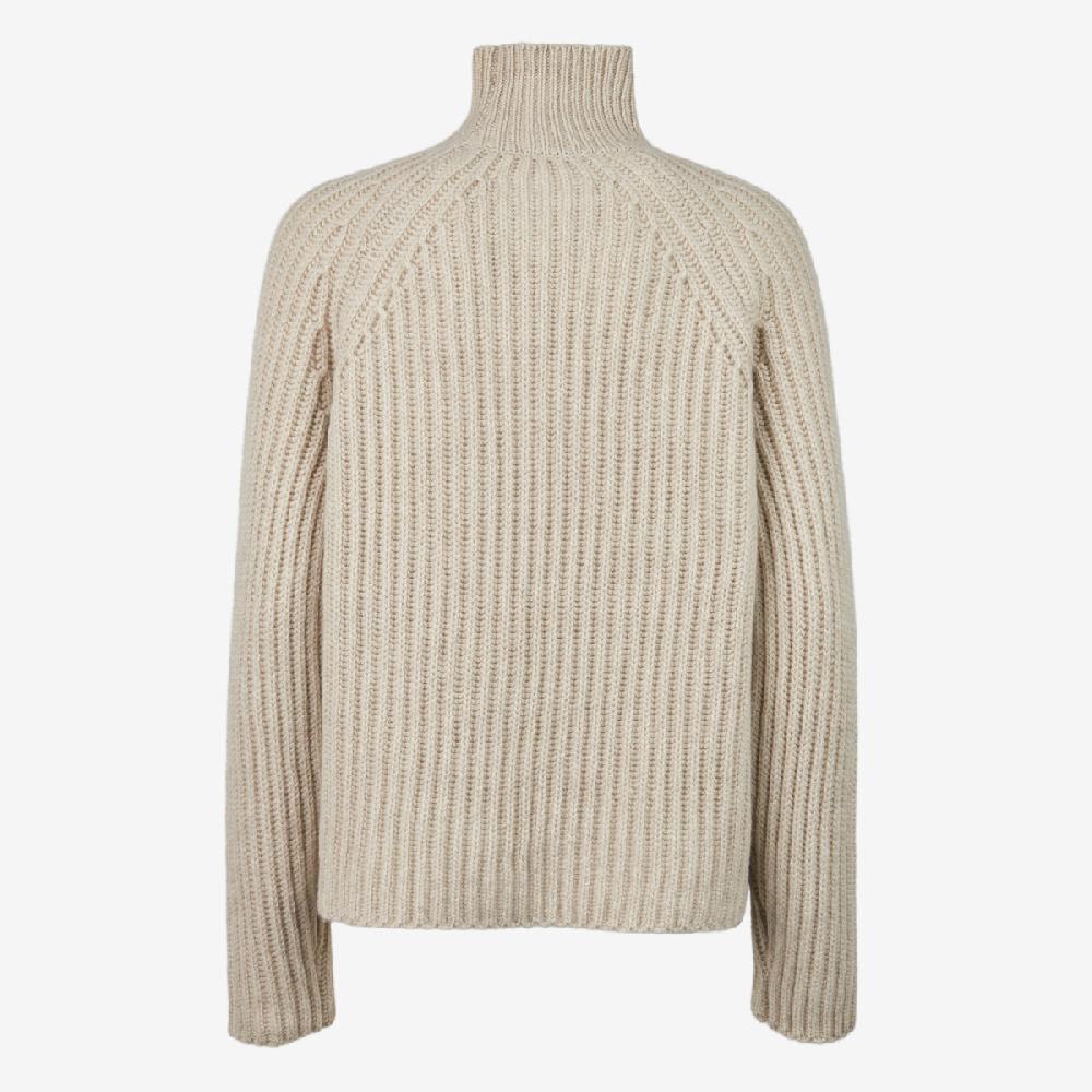 Sease Maglione Athos Mock in cashmere - Driftwood Convenienza