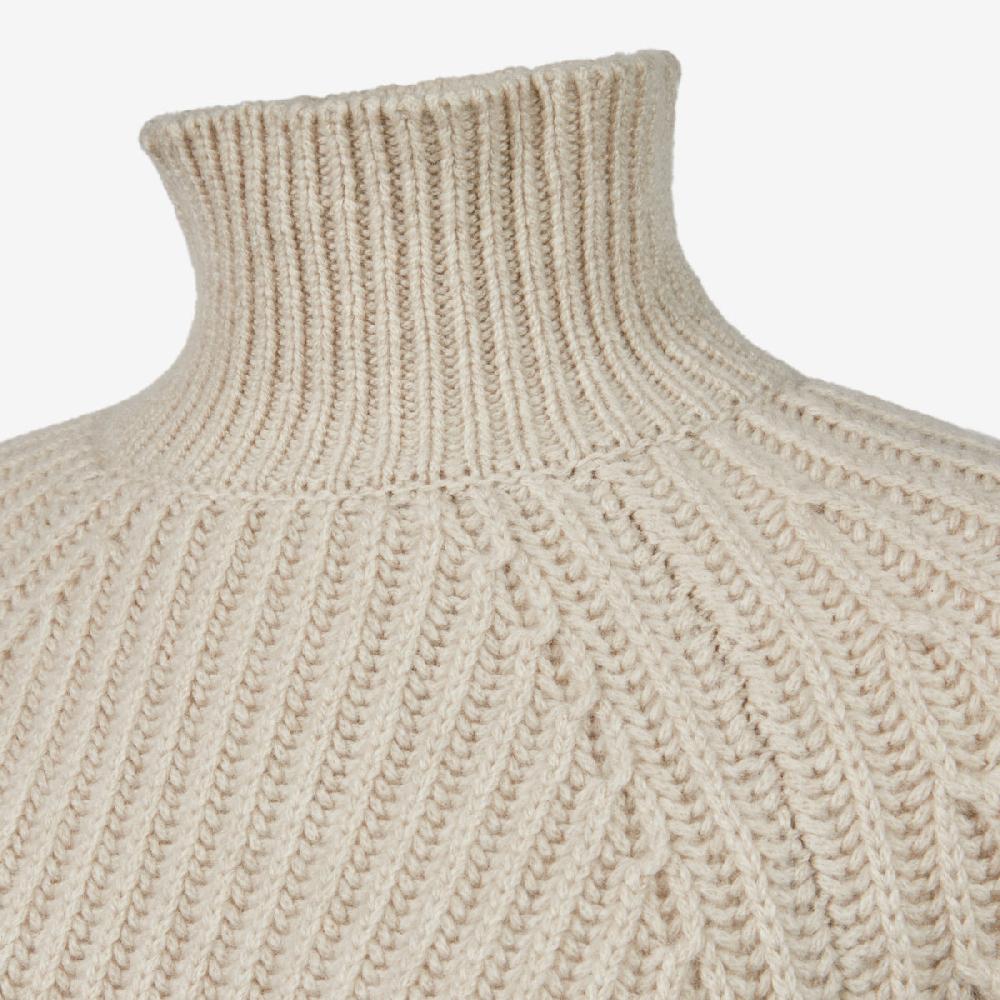 Sease Maglione Athos Mock in cashmere - Driftwood Convenienza