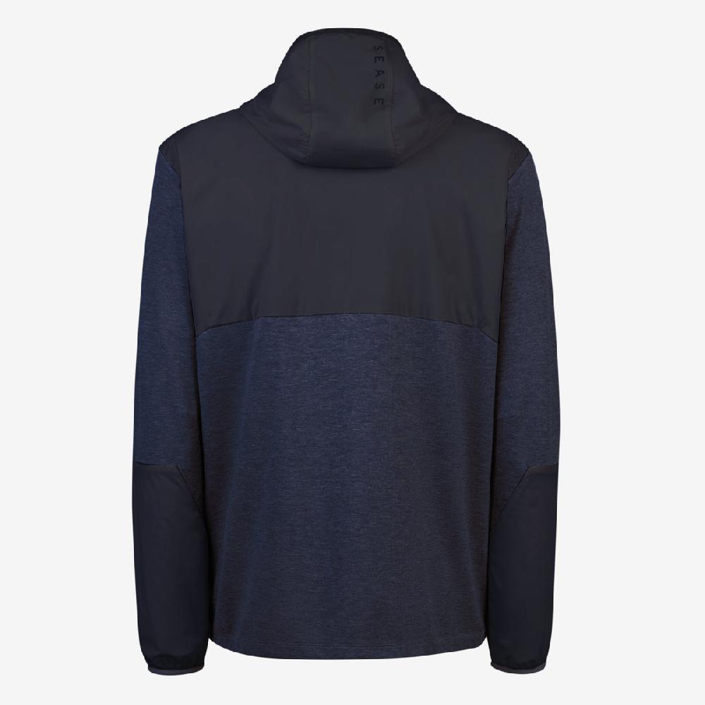 Sease Zipped Hoodie Hybrid Blu Navy Nuova