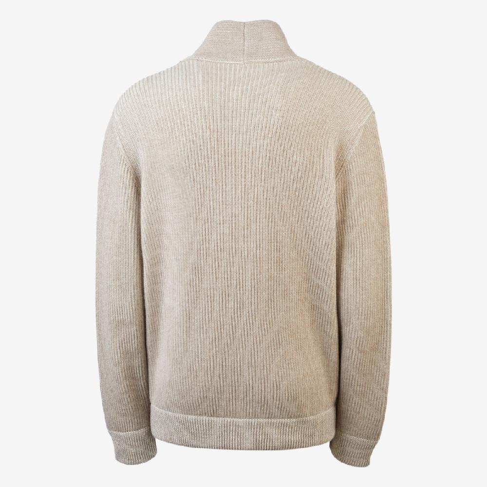 Sease Cardigan Ellen in cashmere - Oyster Qualità