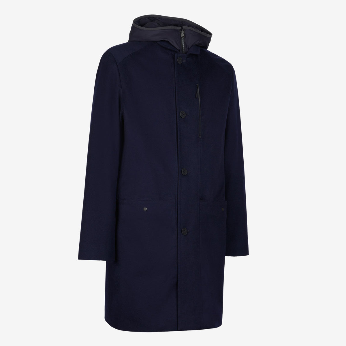 Sease Drone Trench Coat Navy Saldi