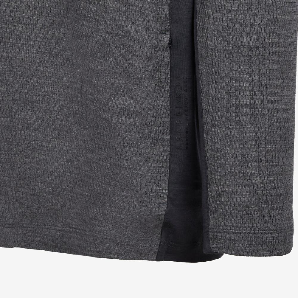 Sease Turtle Net: Maglietta maniche lunghe -Grigio Grafite Nuovo