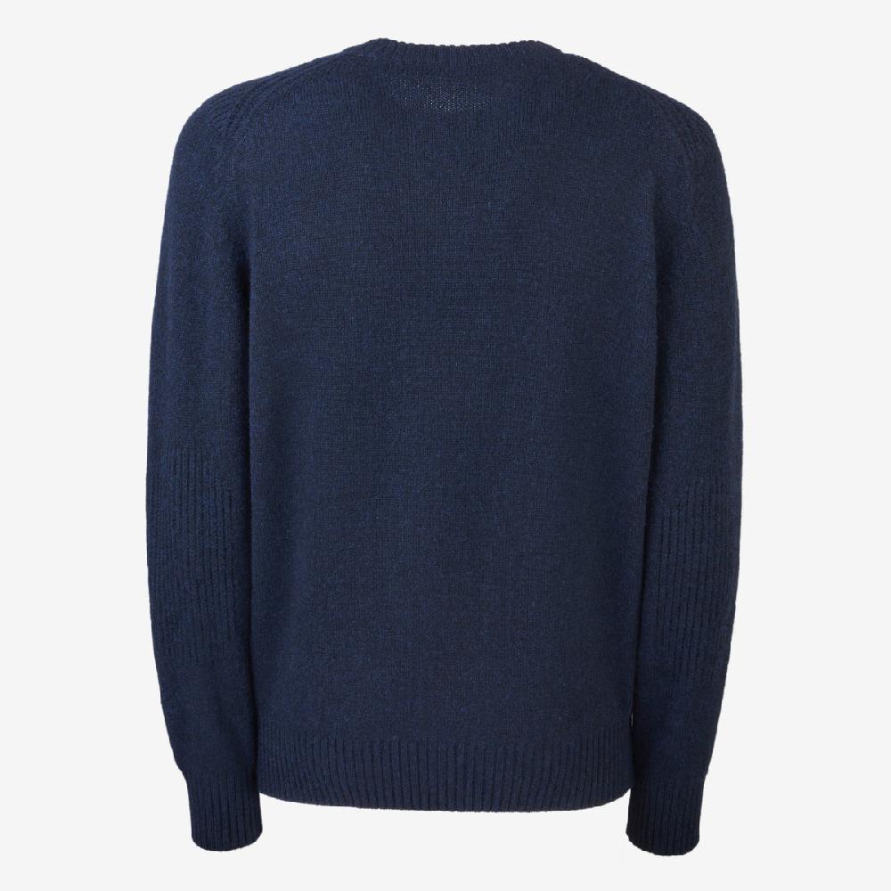 Sease Round Neck Coarsehair Blu Navy Sottocosto