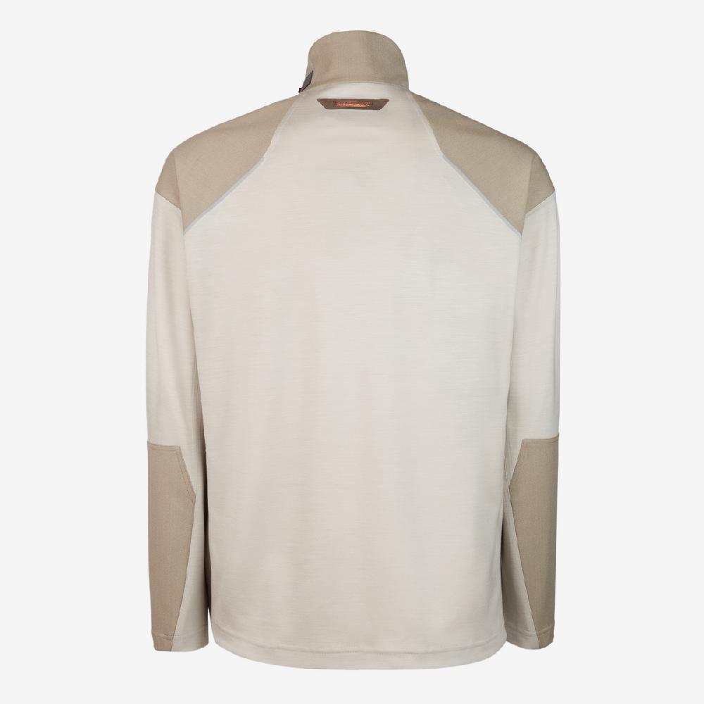 Sease Prua Felpa 2.0: felpa mezza zip - Driftwood Spedizione Gratuita