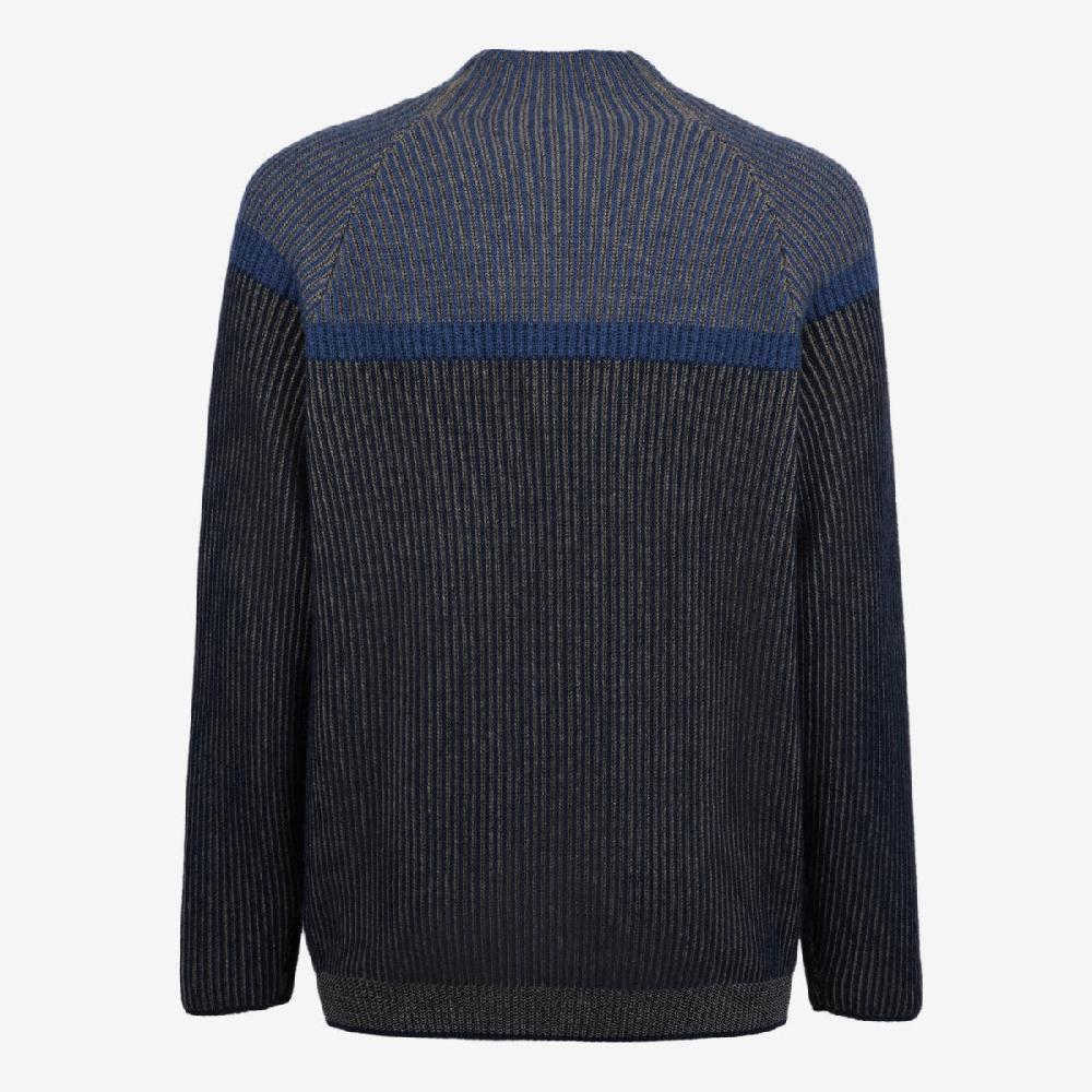 Sease Dinghy Mock: Maglione 100% cashmere - Blu Moda