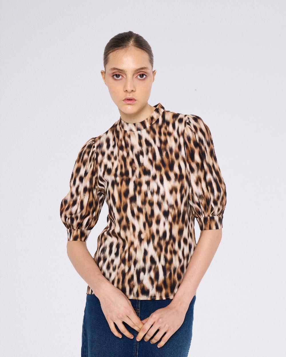 ﻿Silvian Heach Blusa leopardata Hotsell