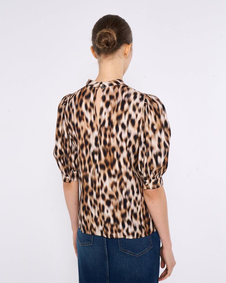 ﻿Silvian Heach Blusa leopardata Hotsell