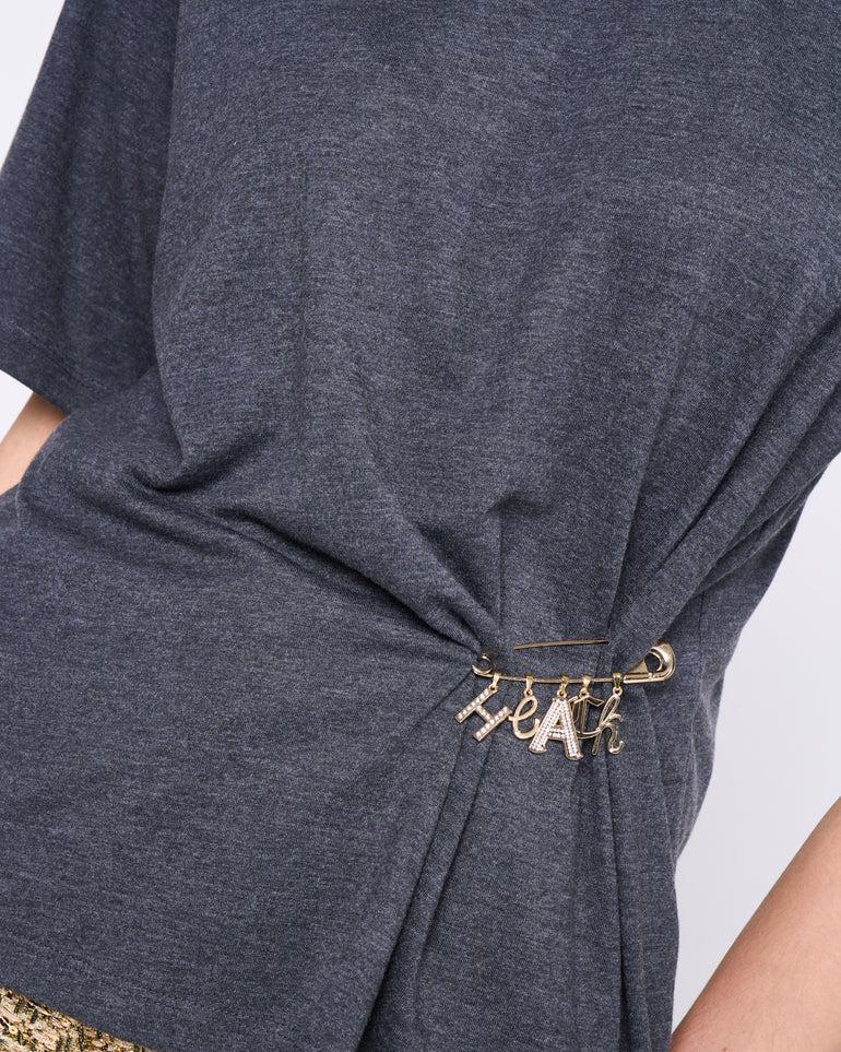Silvian Heach T-shirt con spilla Vendita Economica