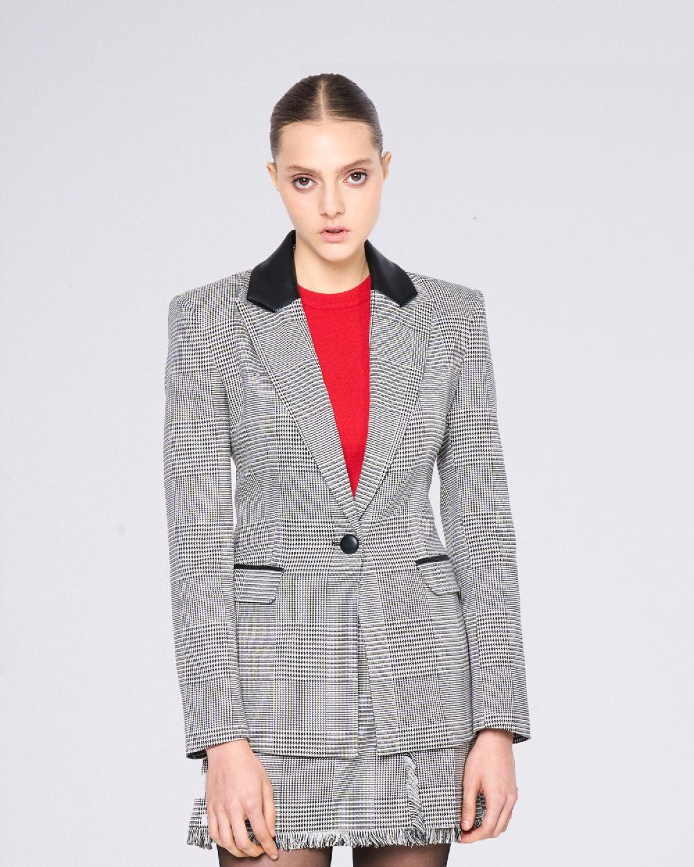Silvian Heach Blazer avvitato a quadri Italy