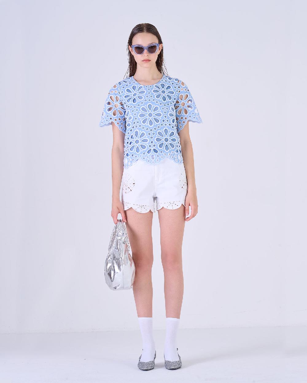 Silvian Heach Blusa traforata a fiori Shopping Online