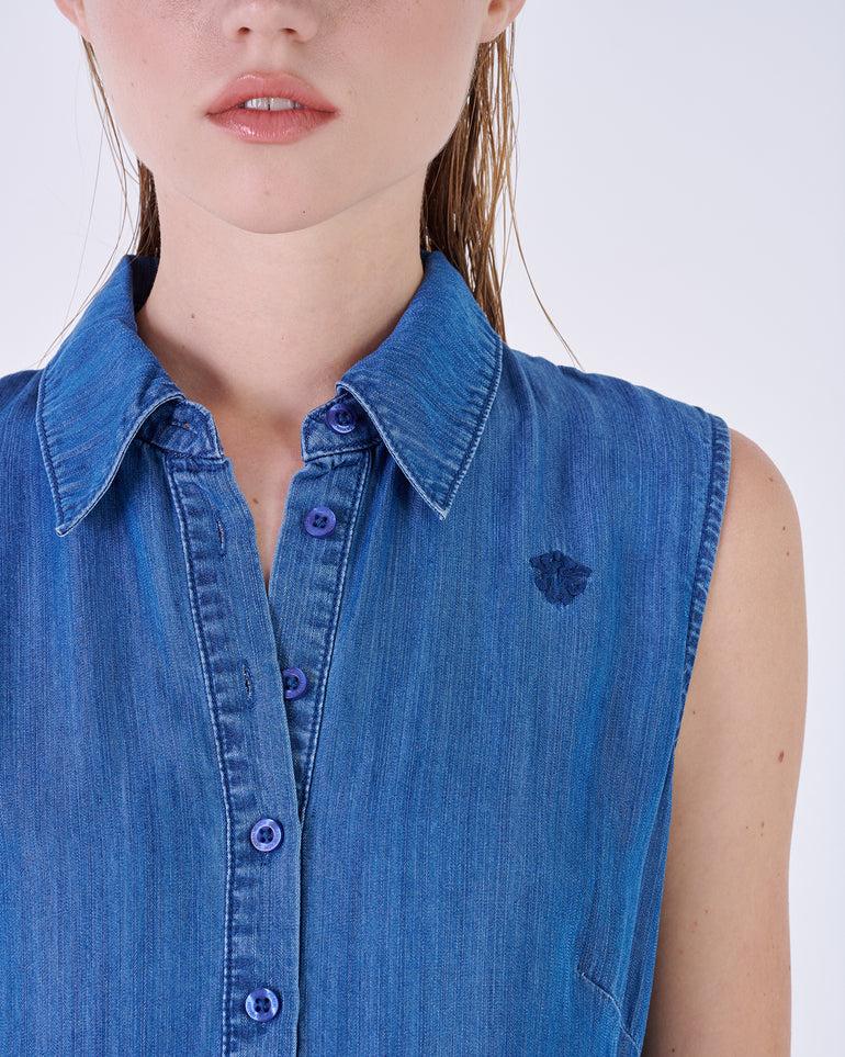 Silvian Heach Abito in denim Comprare a buon mercato