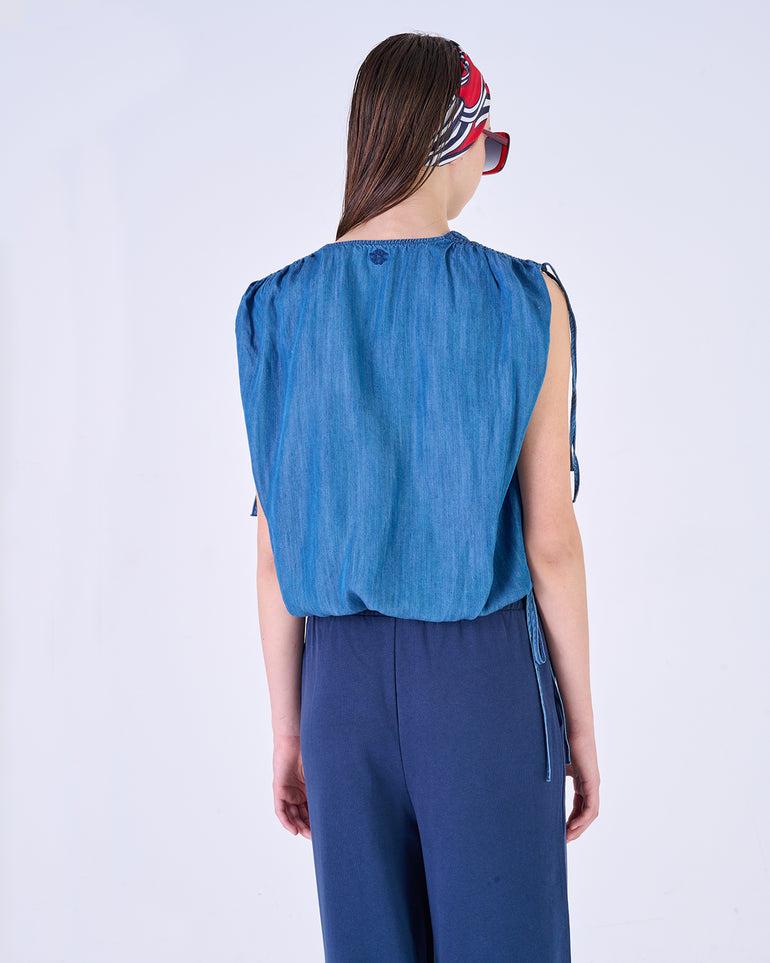 Silvian Heach Top con arricciatura sulle spalle Saldi Di Fabbrica