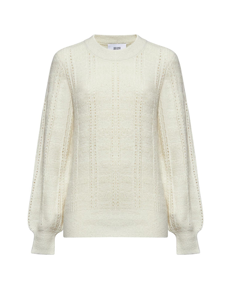 Silvian Heach Maglia lunga traforata Sconto