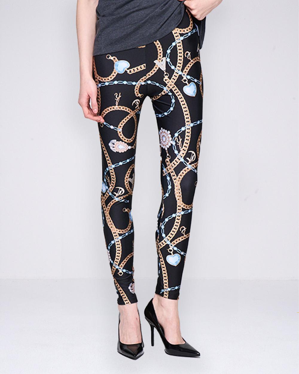 Silvian Heach Leggings a fantasia gioiello In Vendita