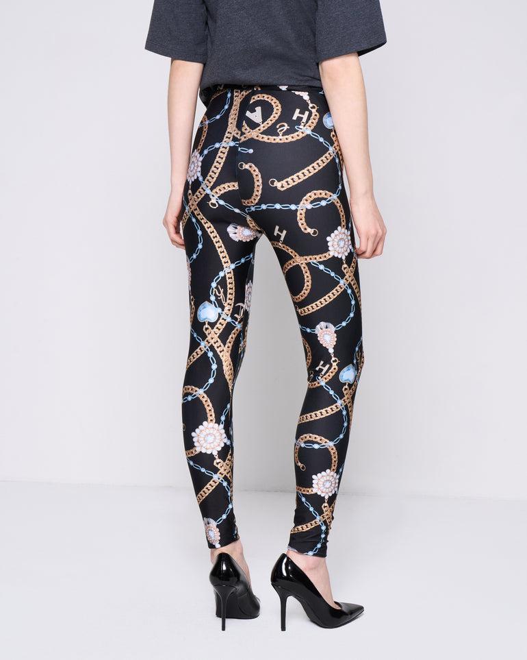 Silvian Heach Leggings a fantasia gioiello In Vendita