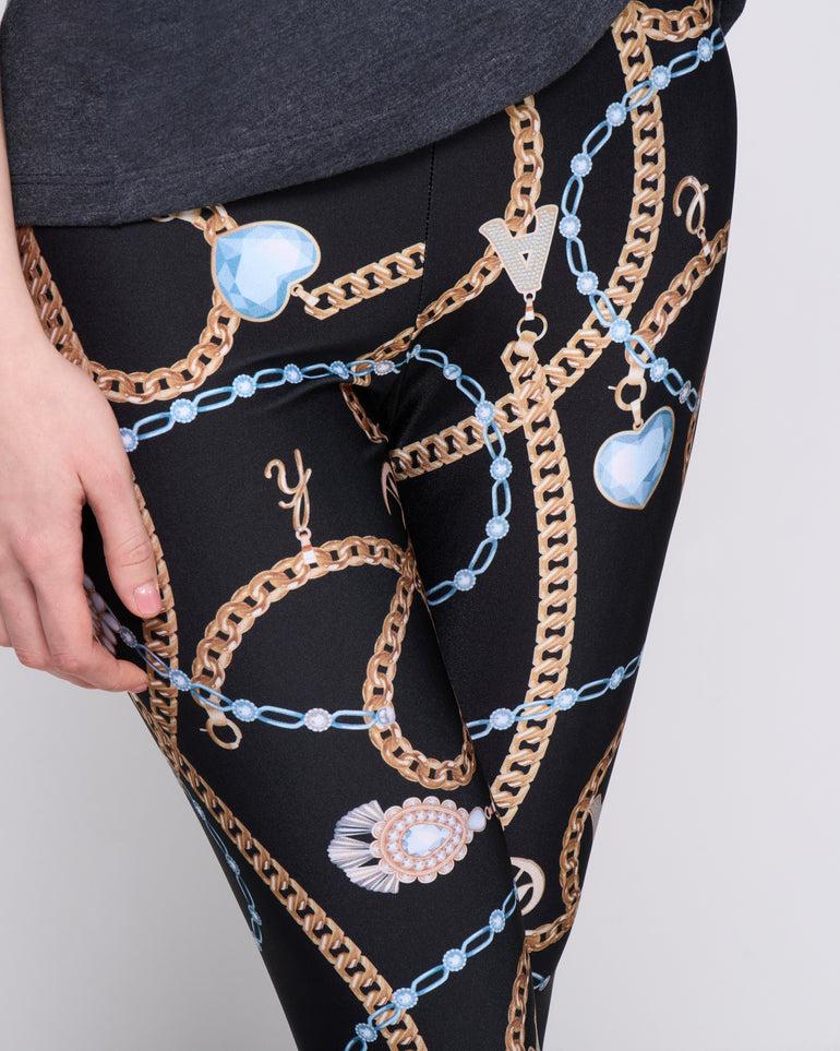 Silvian Heach Leggings a fantasia gioiello In Vendita