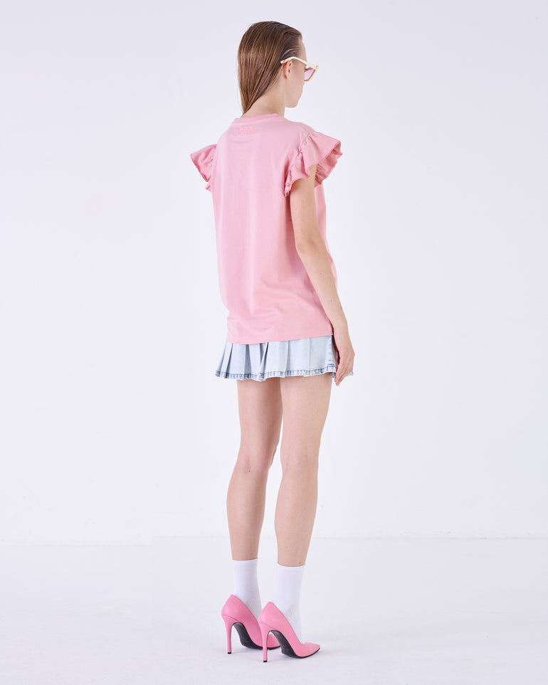 Silvian Heach T-shirt con maniche a volant In Linea