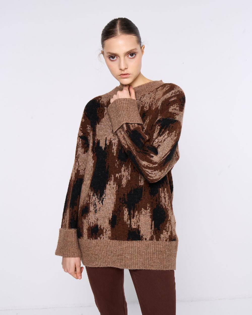 Silvian Heach Maglione oversize a fantasia Sconto