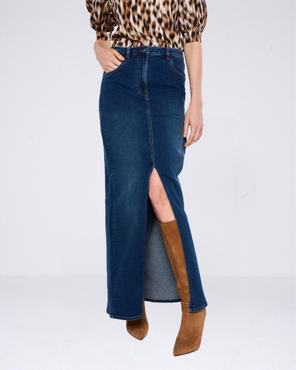 Silvian Heach Gonna lunga in denim Saldi Di Fabbrica
