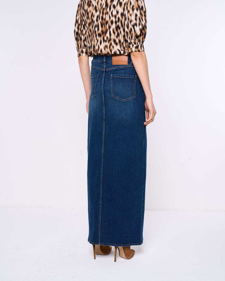 Silvian Heach Gonna lunga in denim Saldi Di Fabbrica