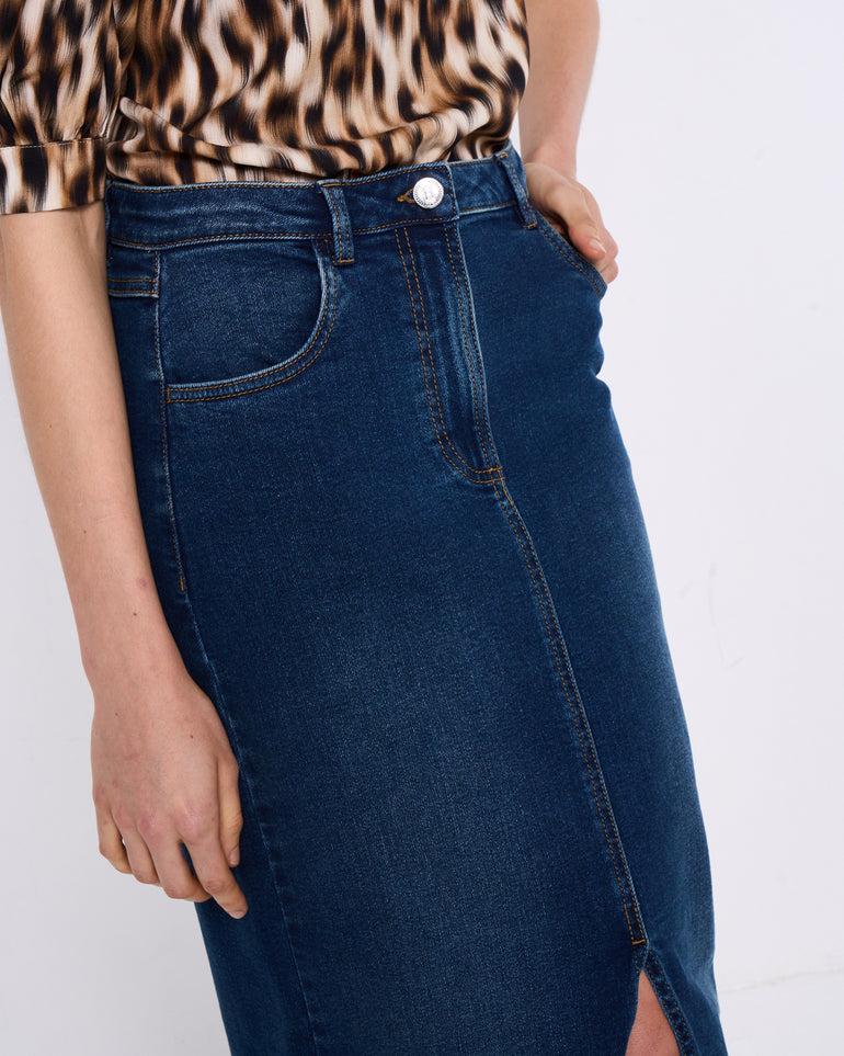 Silvian Heach Gonna lunga in denim Saldi Di Fabbrica