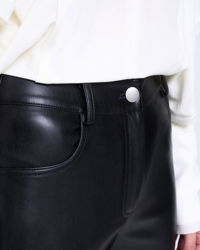Silvian Heach Pantaloni in ecopelle Economico
