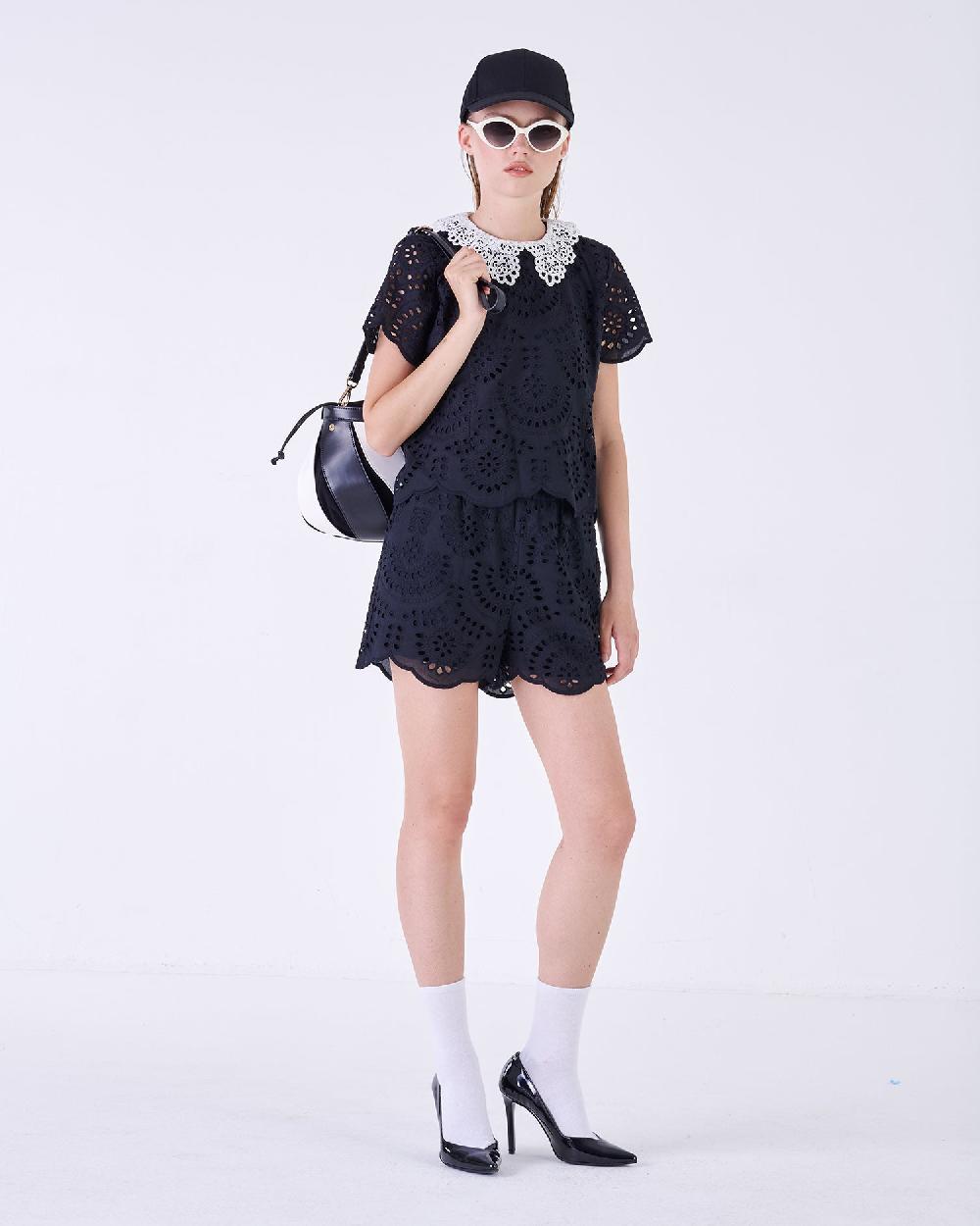 Silvian Heach Blusa in sangallo Saldi Di Fabbrica