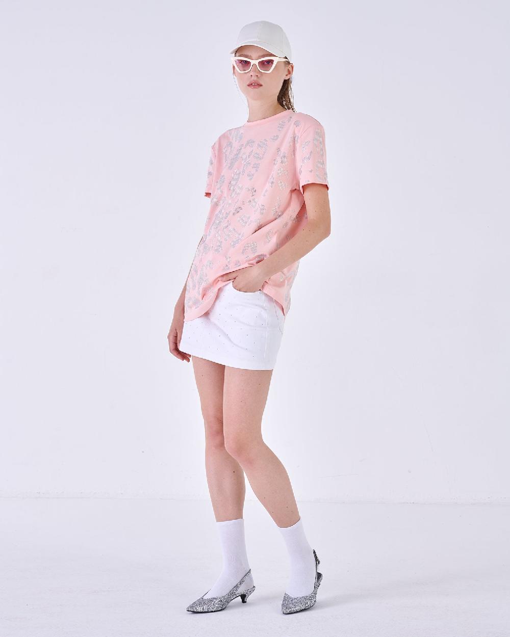 Silvian Heach T-Shirt con strass Nuova