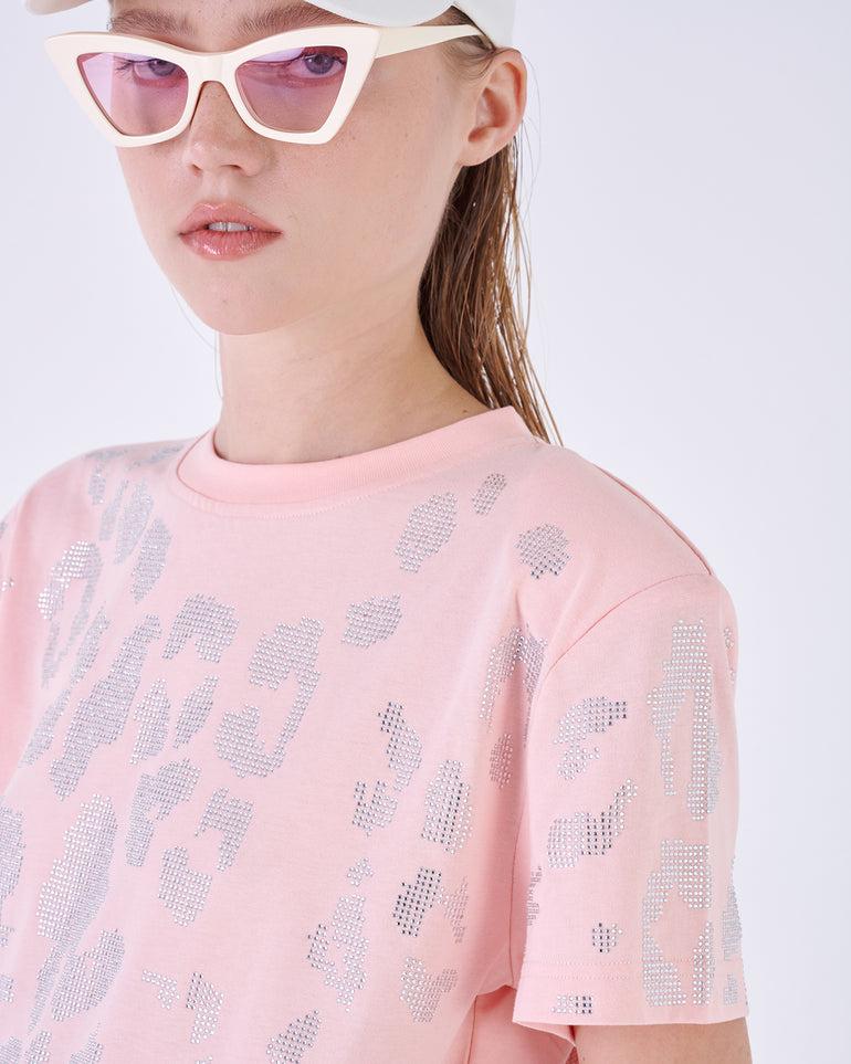 Silvian Heach T-Shirt con strass Nuova