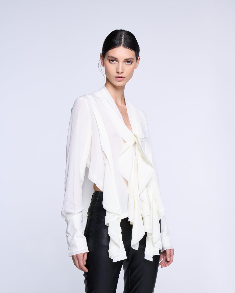 Silvian Heach Blusa con rouches Pezzi Unici